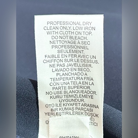 Tibi Navy Bonded Satin‎ High Waisted Draped Skirt 2 - Picture 10 of 10